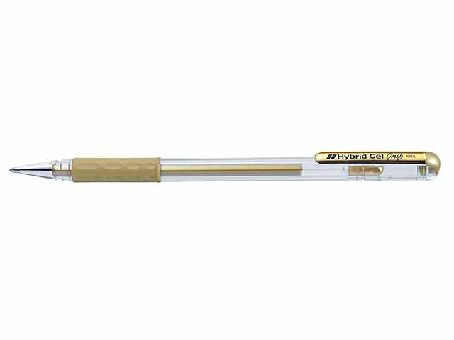 Penna hybrid grip 12 pezzi oro