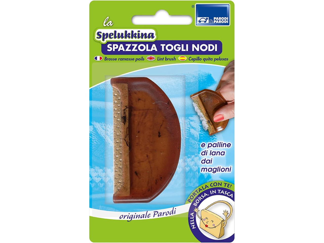 Spazzola spelukkina togli nodi