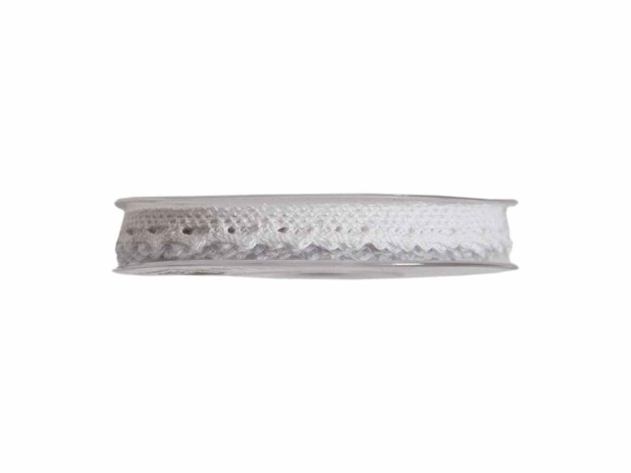 Nastro merletto mm10x10mt colore bianco