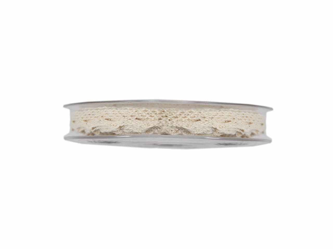 Nastro merletto mm10x10mt colore naturale
