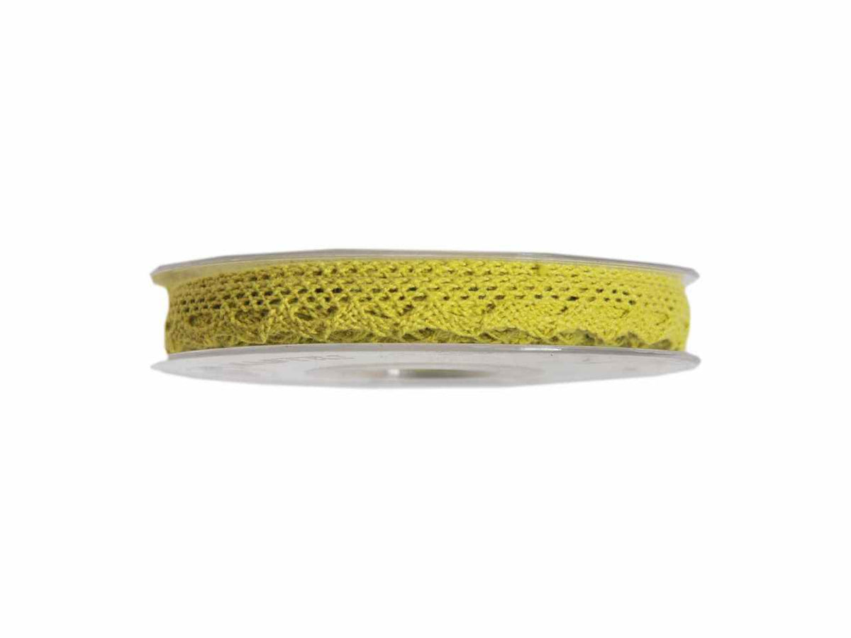 Nastro merletto mm10x10mt colore lime