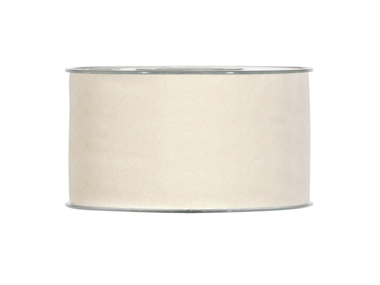 Nastro regalo in velluto doppio color crema 6,3cm x 7m - Piovaccari