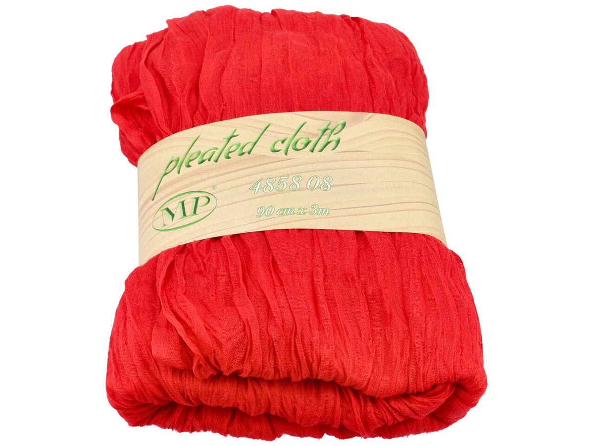 Panno plissettato 90cmx3mt rosso