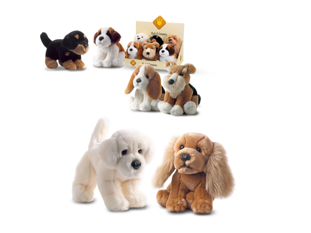 Peluche i piccoli plush doggy misura h.21cm