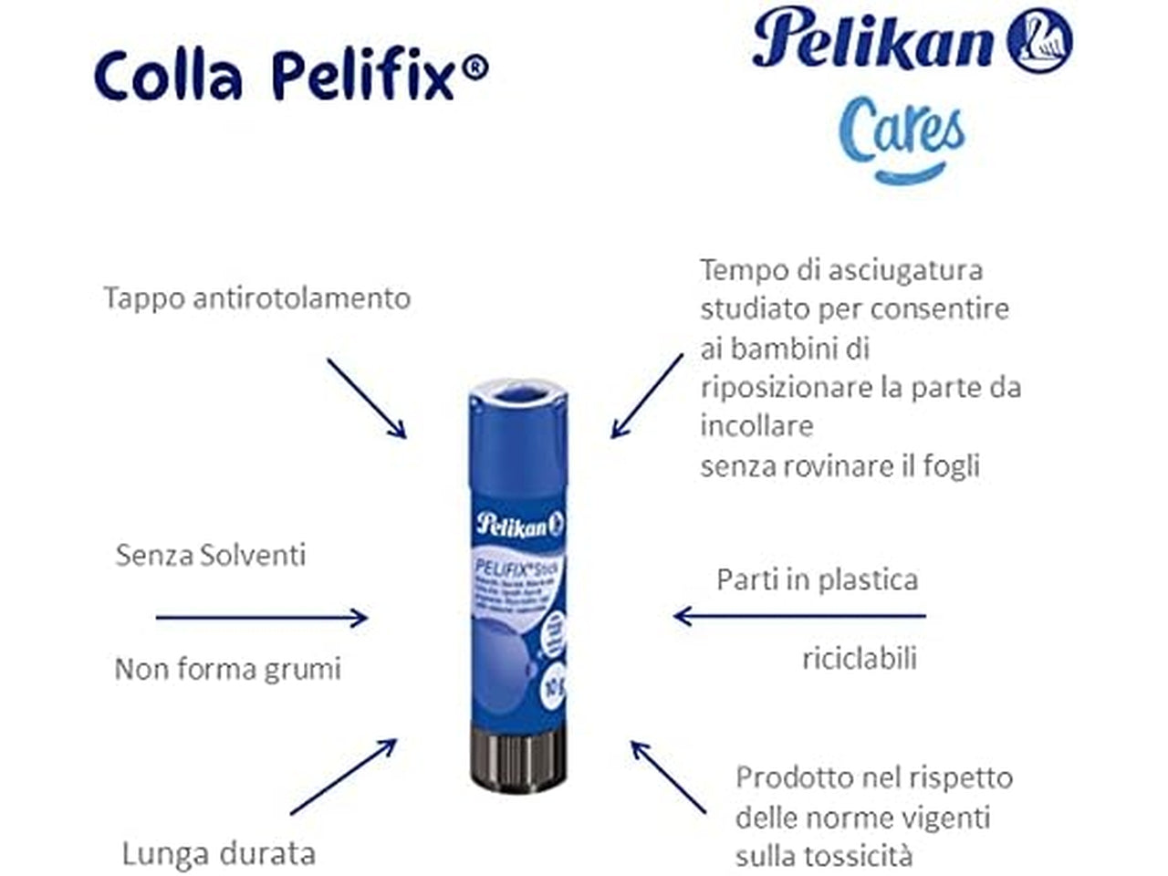 Colla stick pelifix 10gr confezione da 30 pezzi