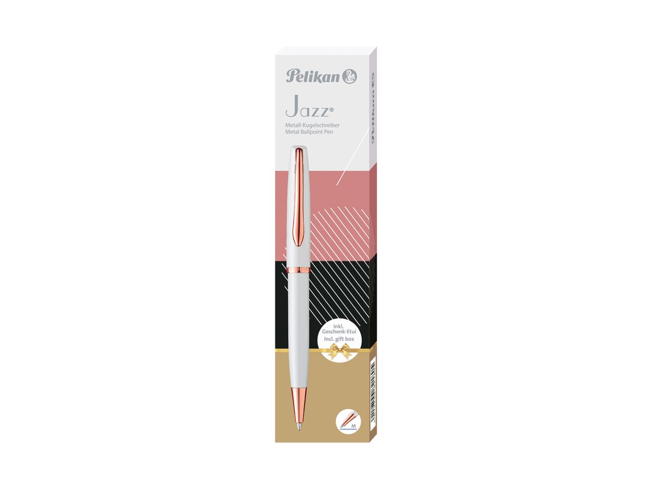 Penna a sfera jazz elegance colore pearl in astuccio regalo