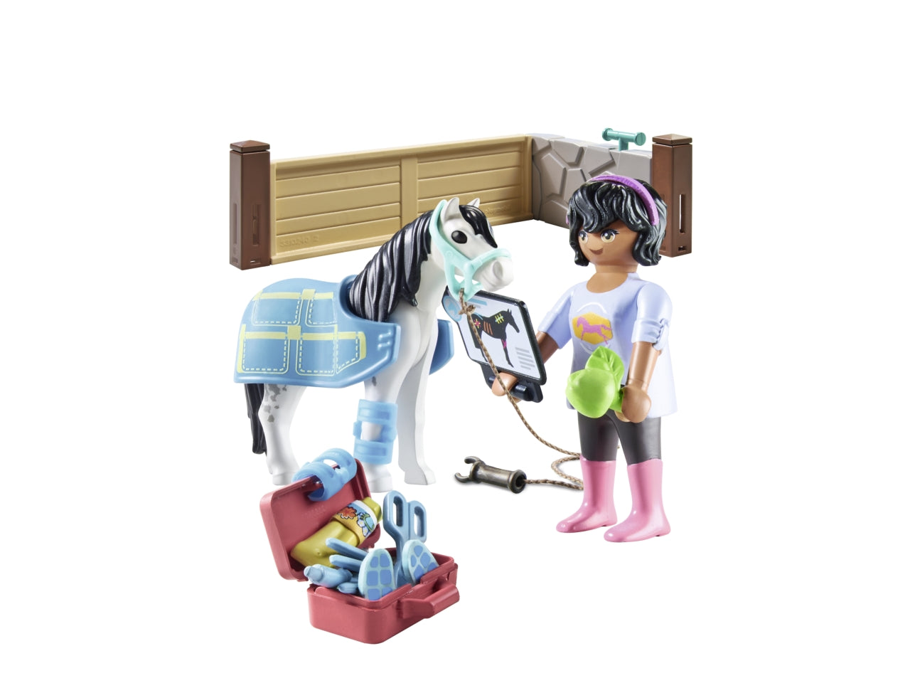 Playmobil veterinaria dei cavalli