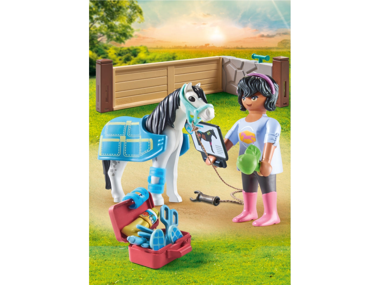 Playmobil veterinaria dei cavalli