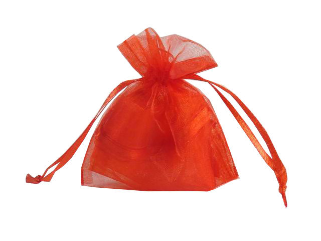 Sacchetto c/laccio organza rosso 8,5x10cm ul550dll