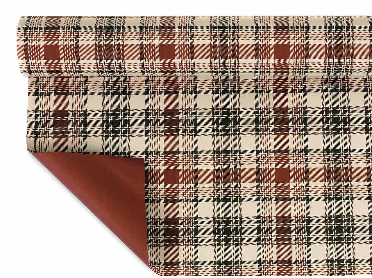 Bobina perlata 40my 1,00x25mt winter tattersall marrone