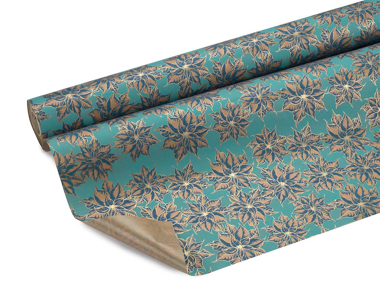 Bobina carta poinsettia 1,00x25mt turchese