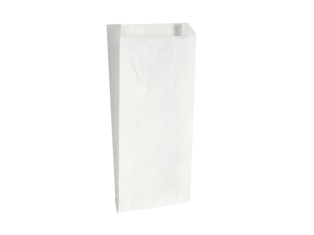 Buste carta kraft bianca 12x22+4cm - la confezione contiene 100 buste
