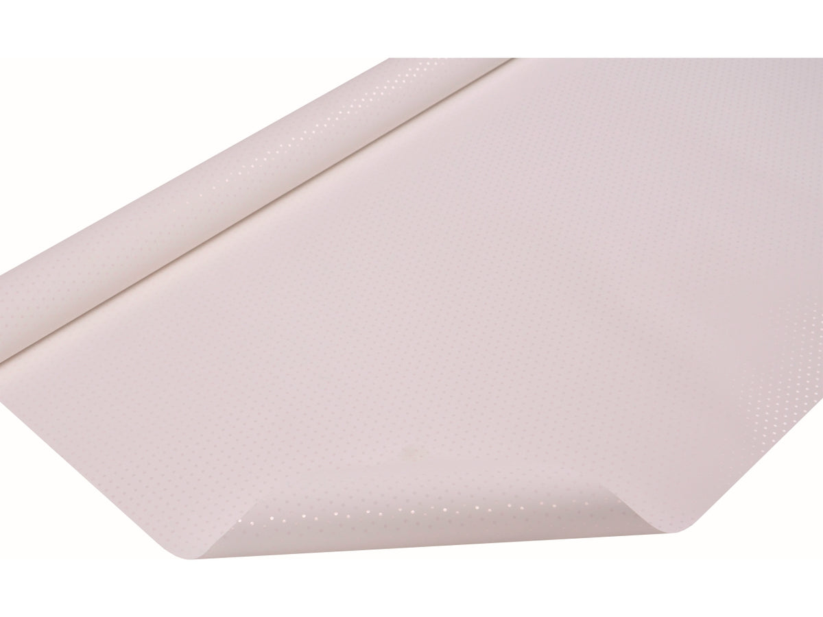 Bobina carta regalo in Polipropilene bianca a pois 1,00x25 mt - Piennepi, Made in Italy