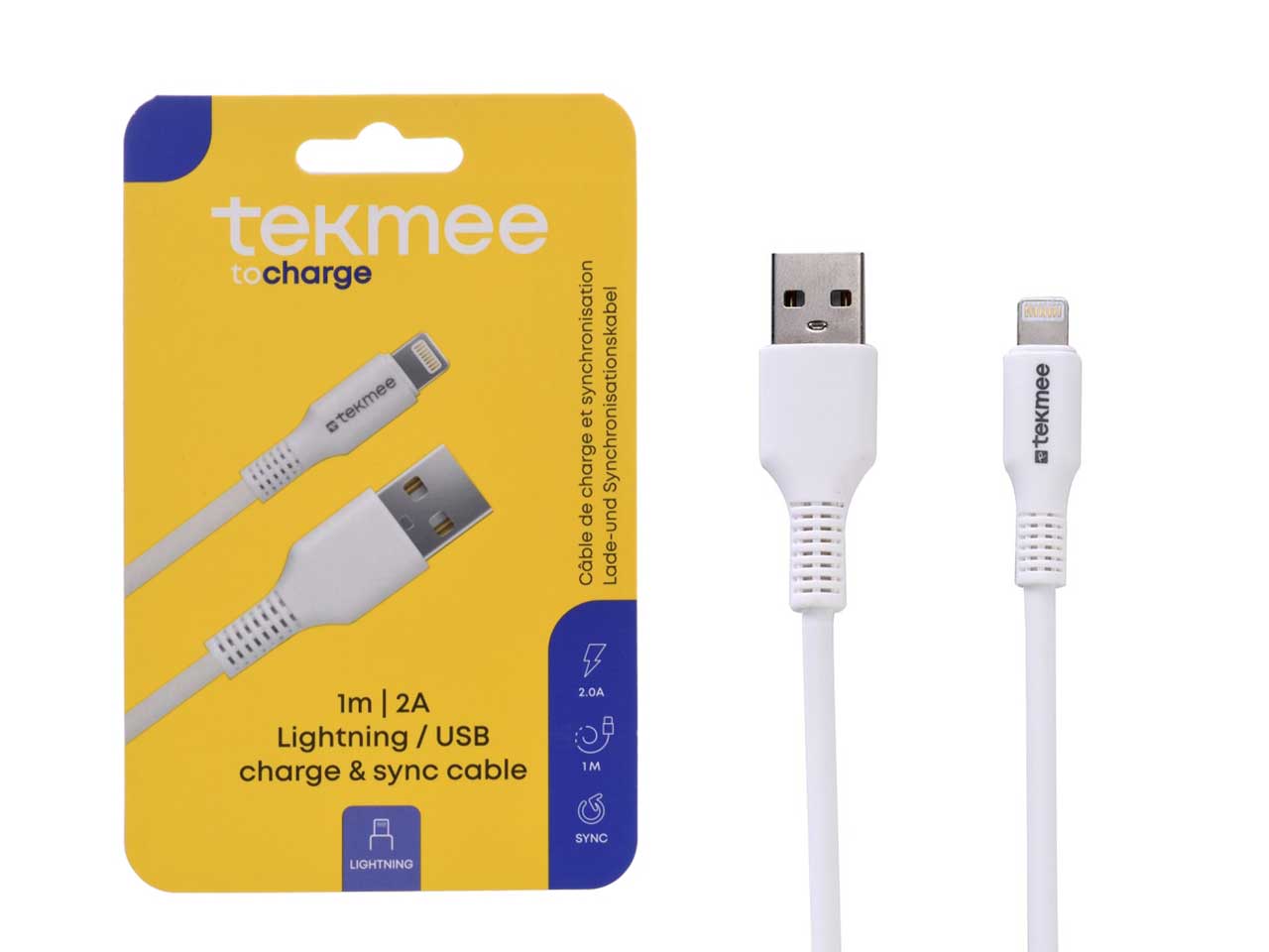 Tekmee cavetto carica cellulare iphone 1 metro
