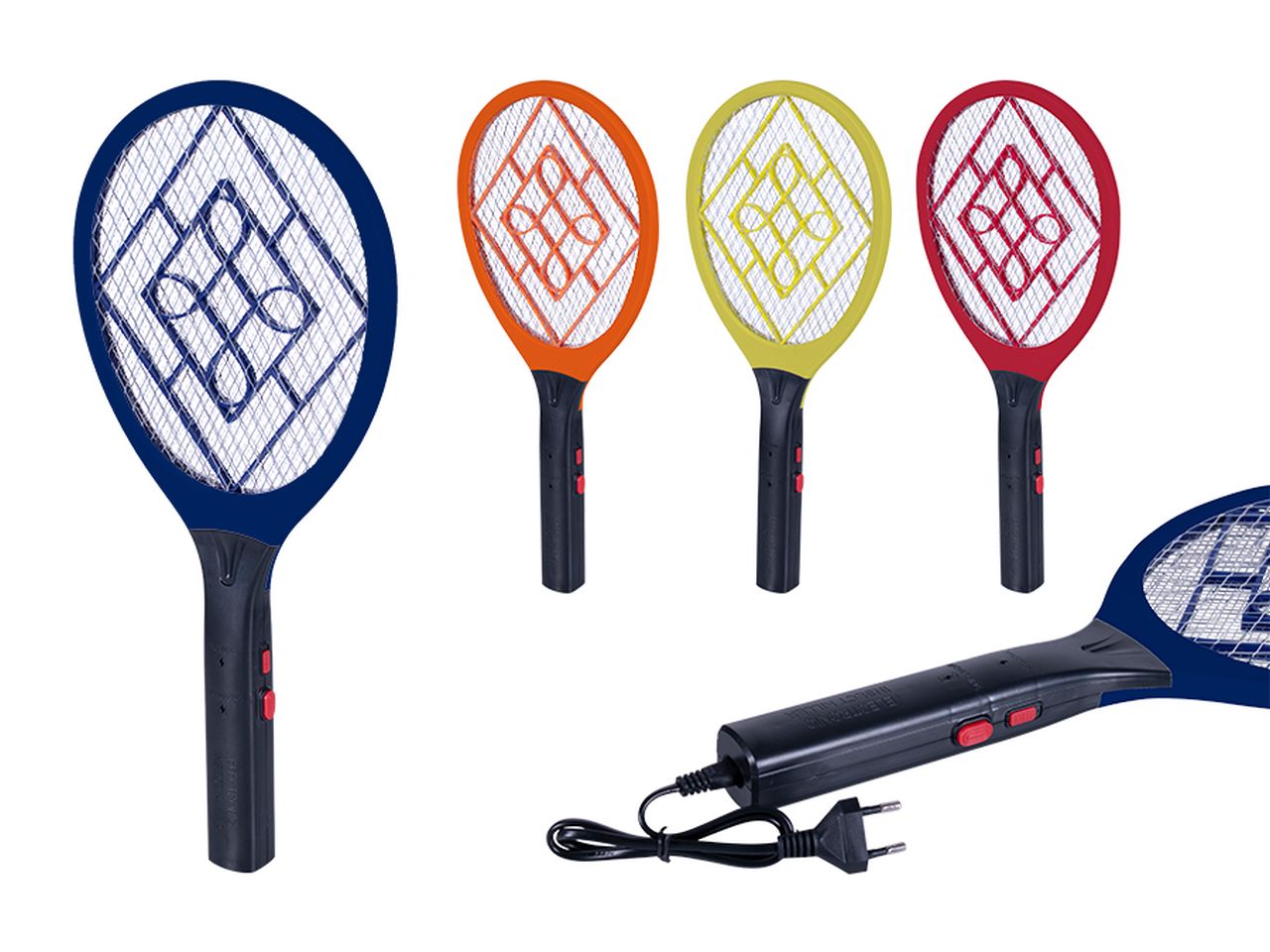 Racchetta moscakill ricaricabile in 4 colori assorititi