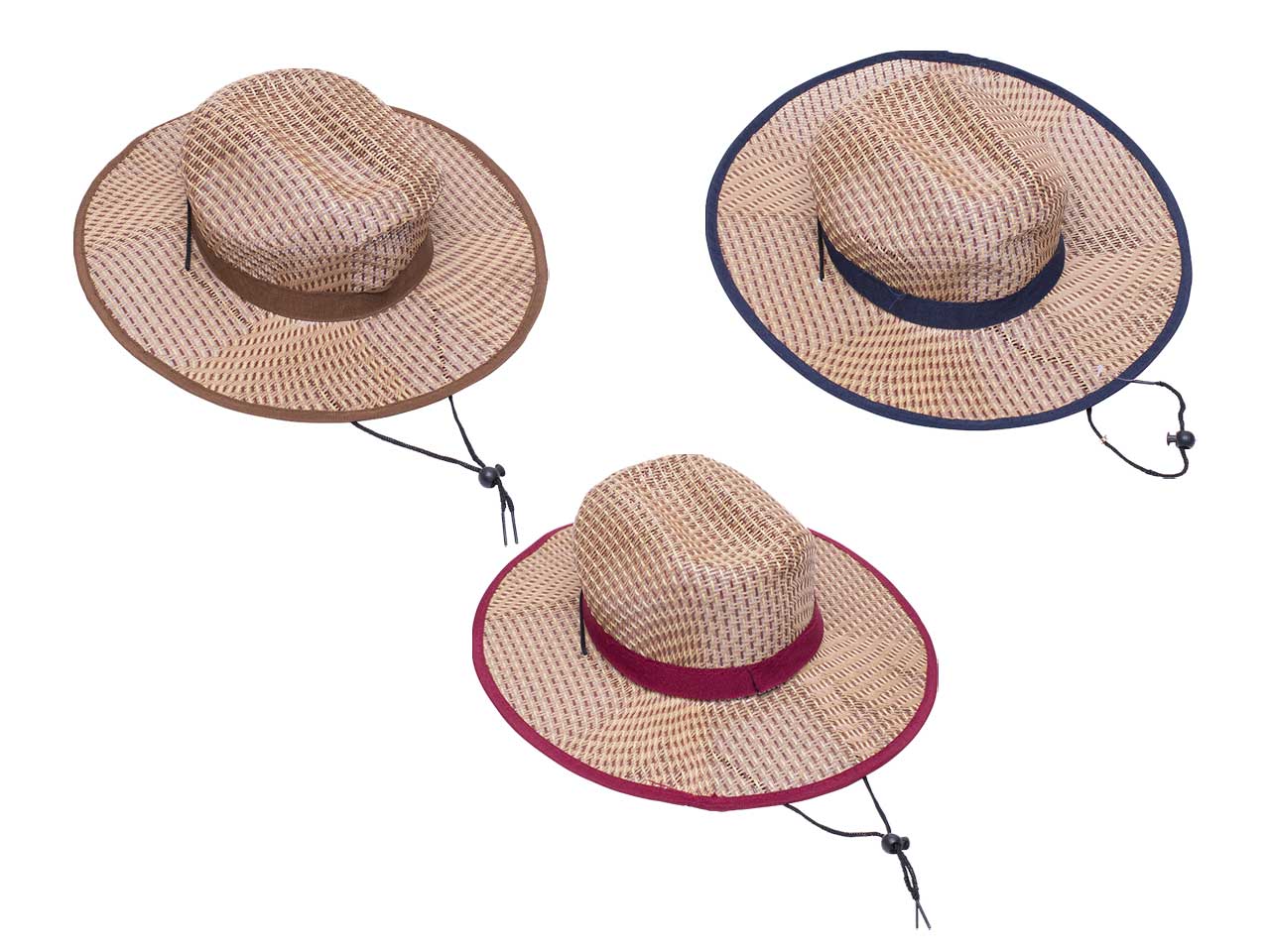 Cappello di paglia unisex in paglia colori assortiti - Rox