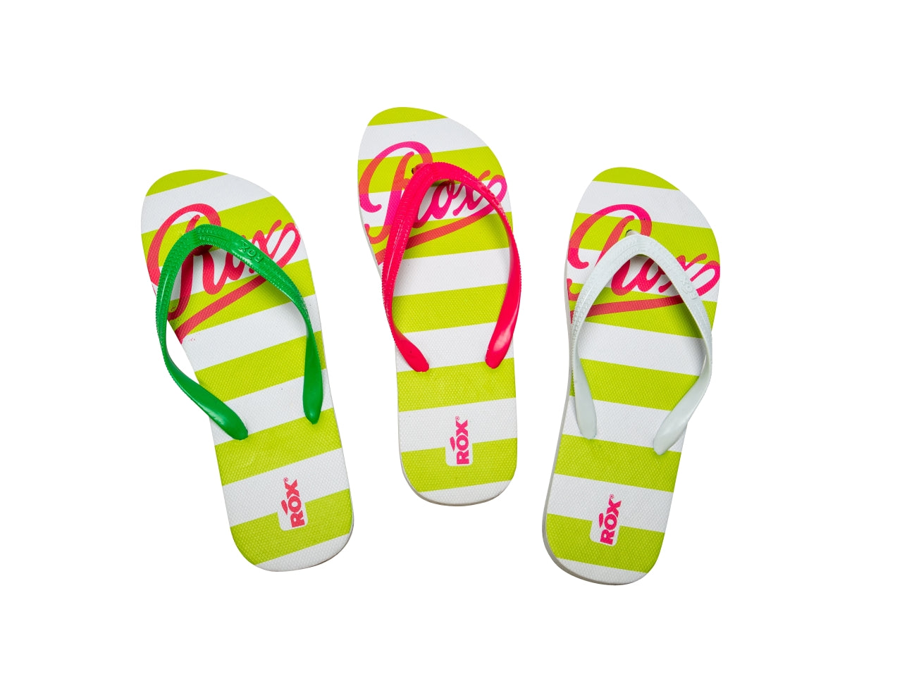 Infradito mare donna in gomma fantasia rigata multicolor taglie 35/40 - Rox
