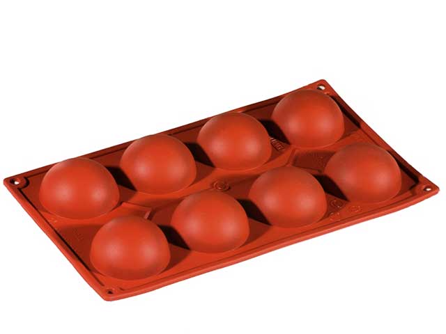 Stampo silicone semisfera 8impr.fr038