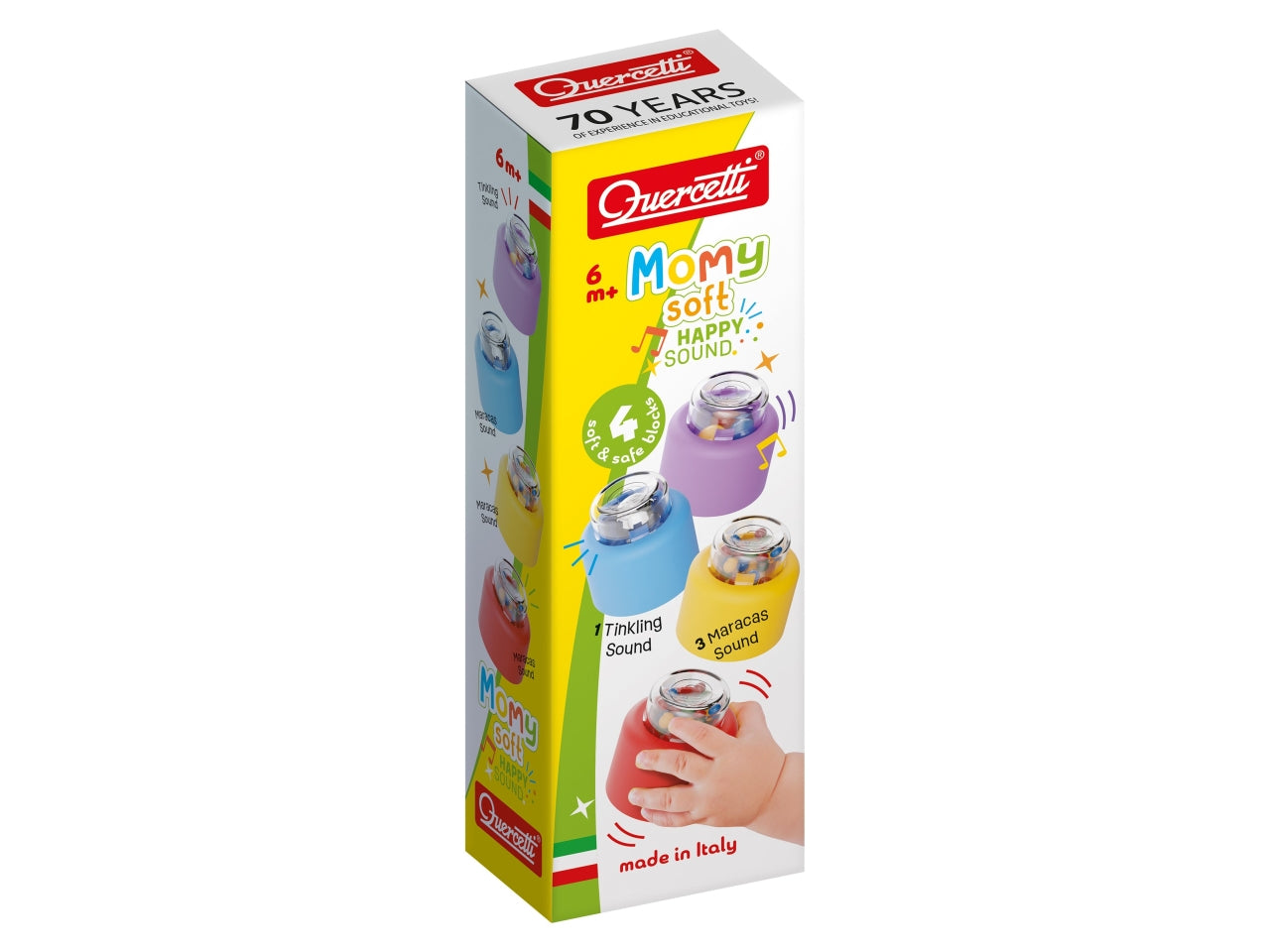 Momy soft happy sound - la confezione contiene 4 costruzioni