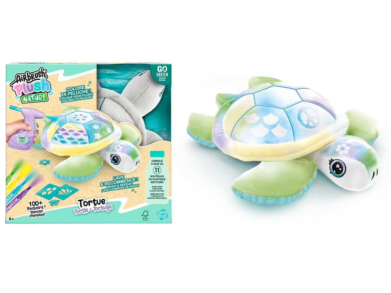 Airbrush plush nature tartaruga