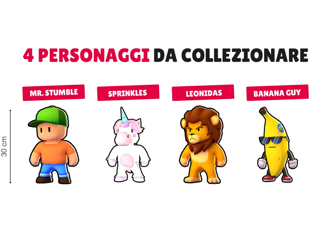 Stumble guys peluche misura 30cm modelli assortiti