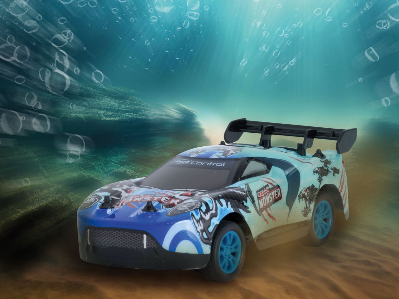 Auto radiocomandata rally monster