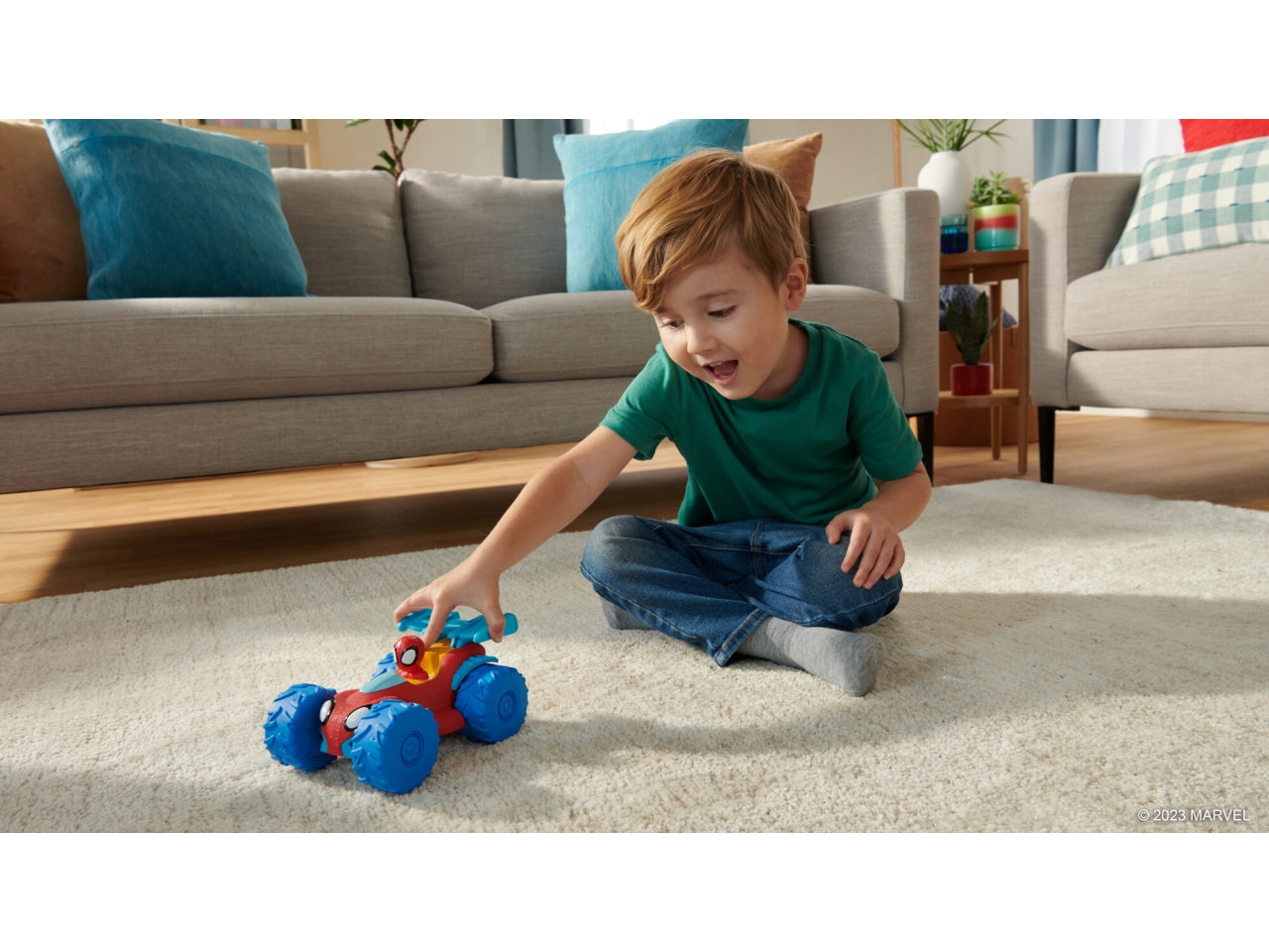 Veicolo buggy 4x4 con personaggio Spidey Marvel | Rei Toys
