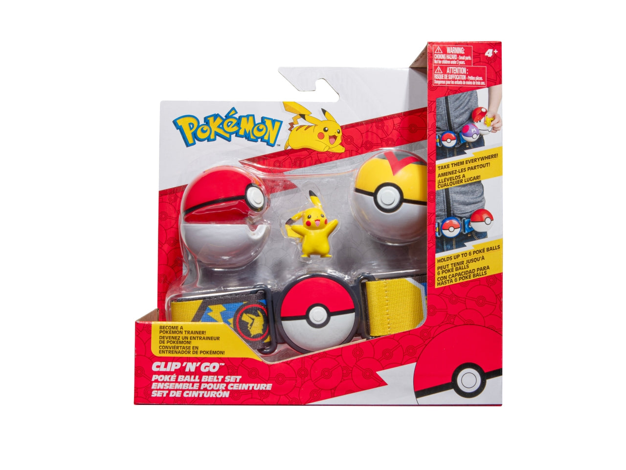 Pokémon clip 'n' go poké ball set cintura | Rei Toys