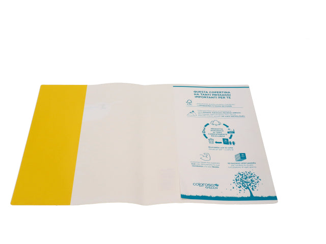 Copertina colorosa green colore giallo in carta $