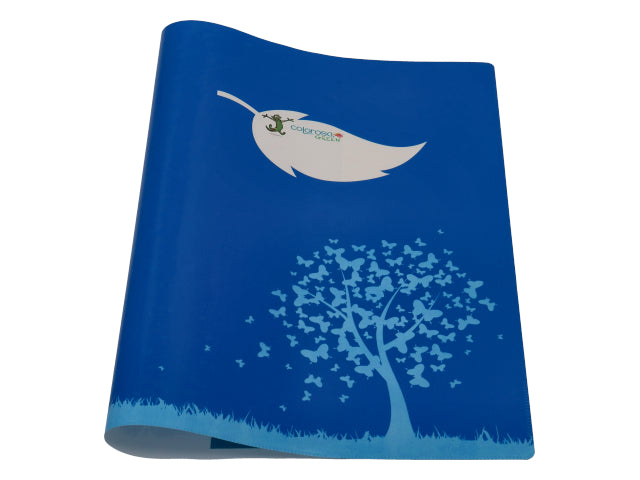 Copertina colorosa green colore blu in carta $