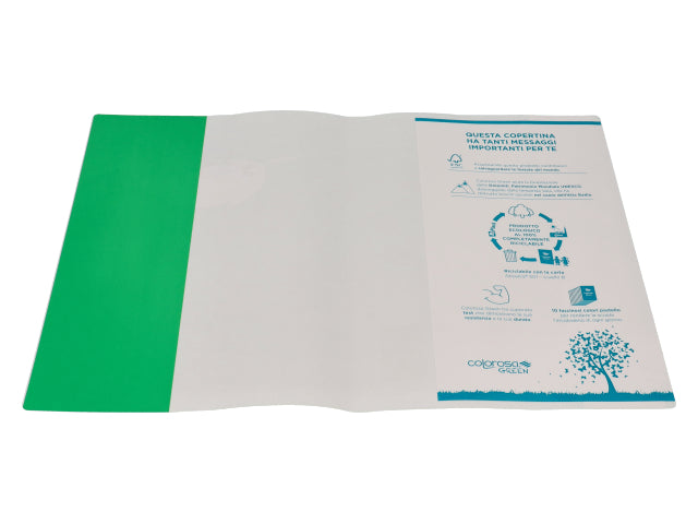 Copertina colorosa green colore verde prato in carta $