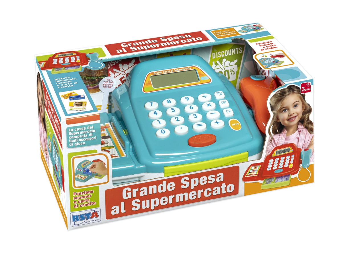 Registratore cassa grande spesa con scanner