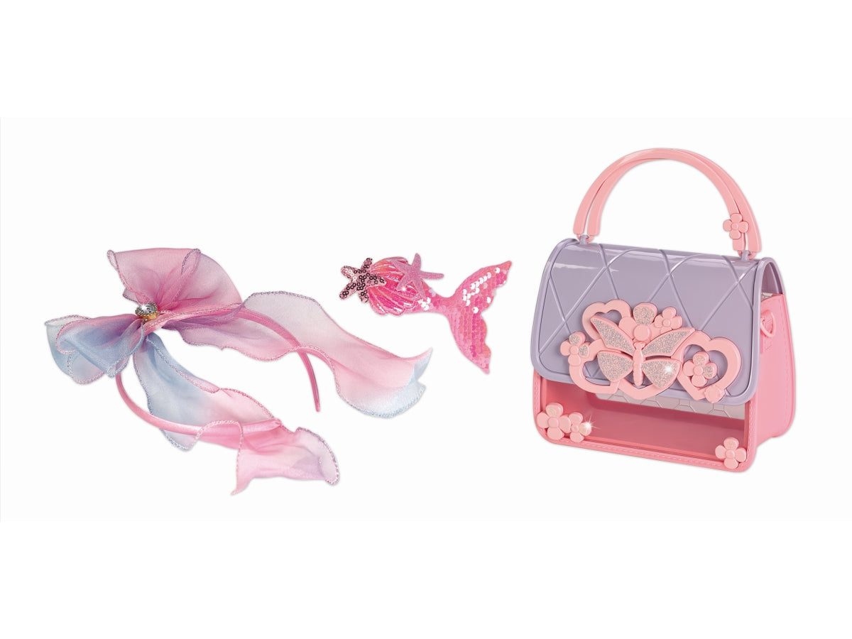 Borsetta bauletto e accessori capelli beauty