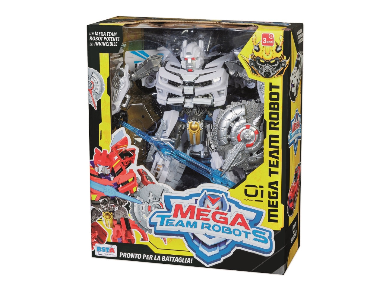 Mega team robot trasformabile grande