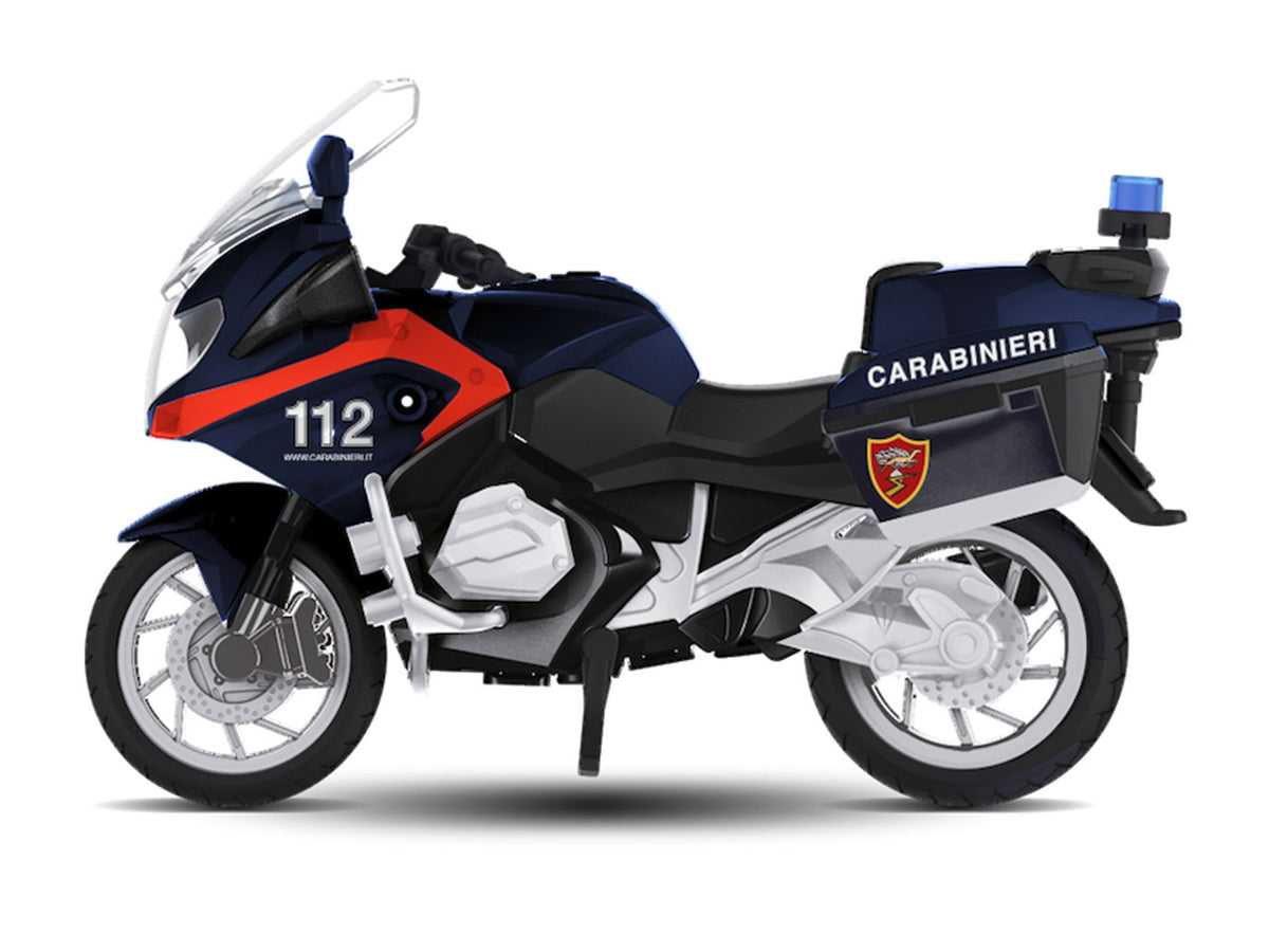 Moto carabinieri a frizione con luci e suoni