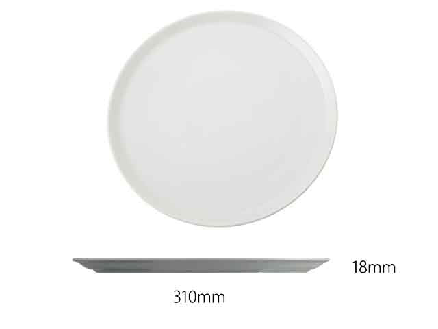 Piatto pizza Napoli 31cm bianco