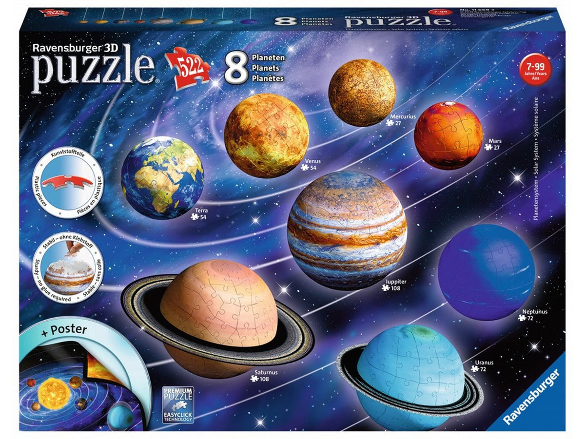 Puzzle 3d il sistema planetario 11668 3
