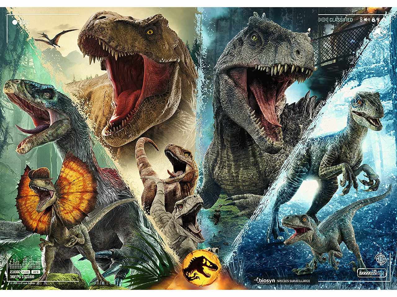 Puzzle 125 pezzi jurassic world