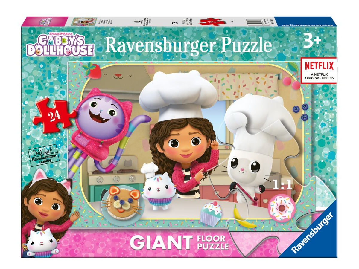 Puzzle gabby's dollhouse pavimento 24 pezzi