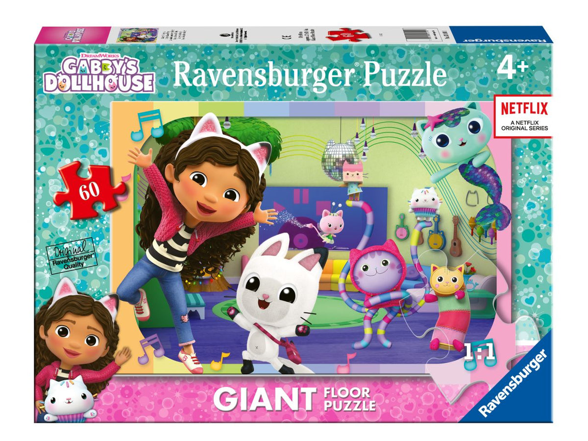 Puzzle gabby's dollhouse 60 pezzi gigante