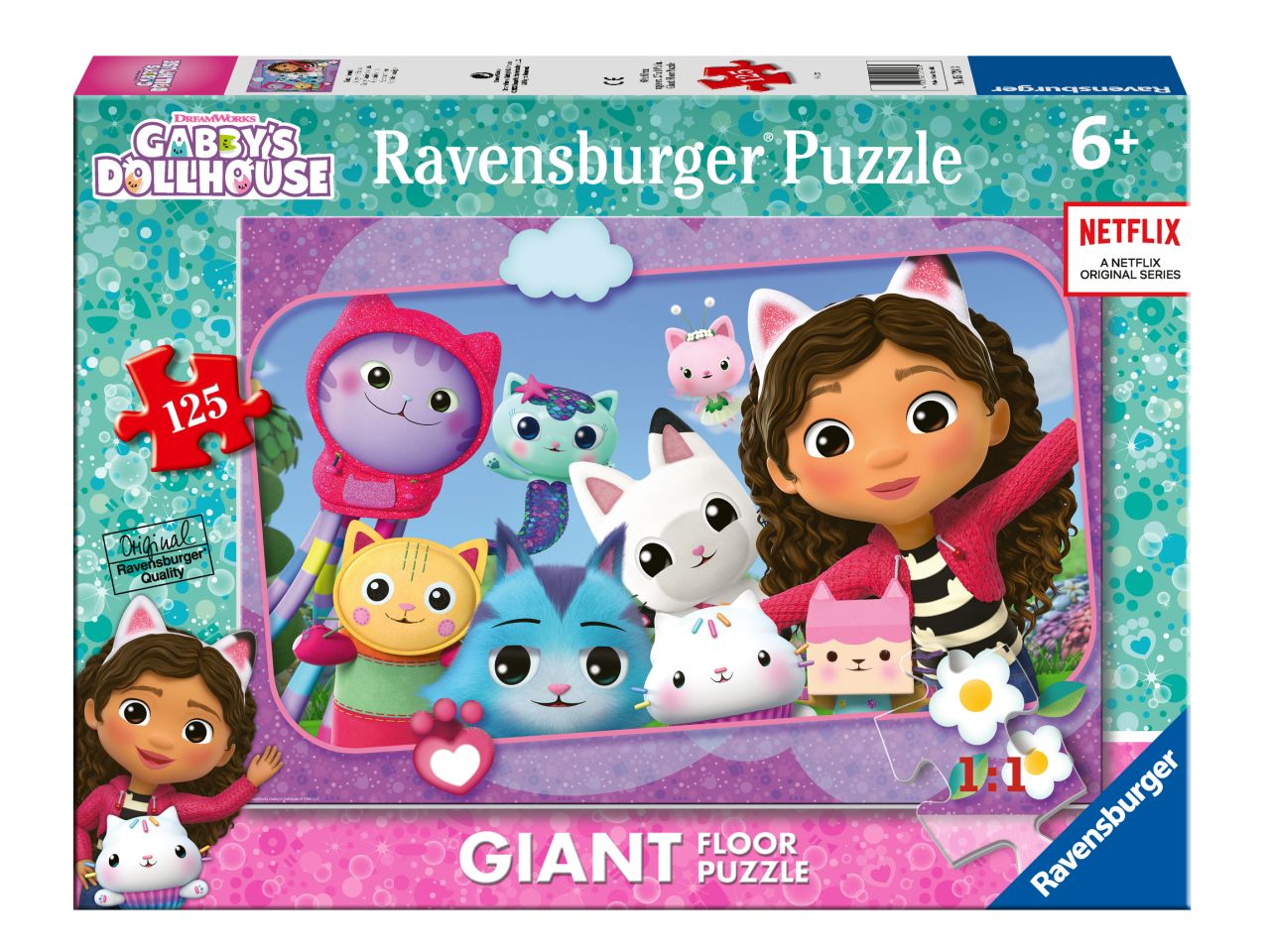 Puzzle gabby's dollhouse 125 pezzi gigigante