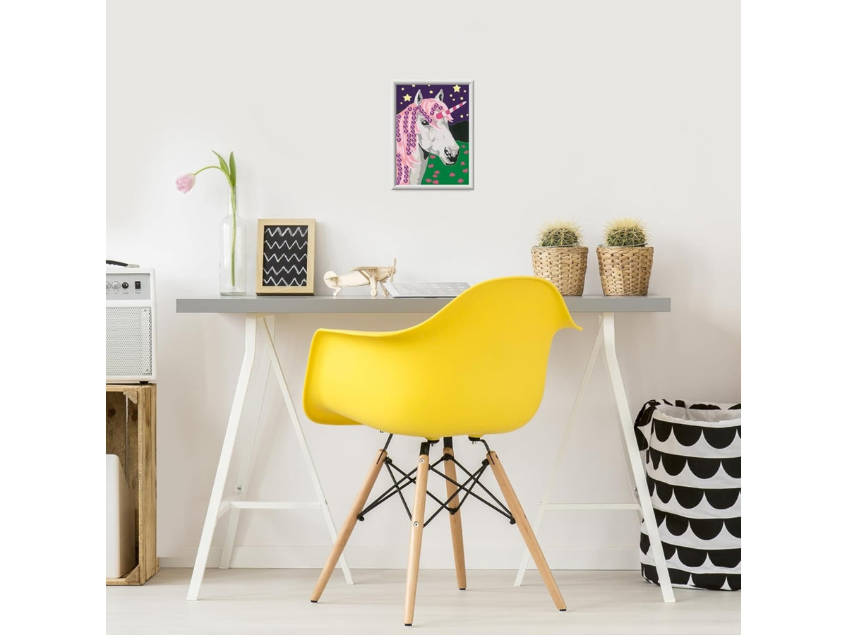 CreArt Serie Classic: Unicorno con Brillanti - Set da Dipingere con 10 Colori e Cornice - Ravensburger