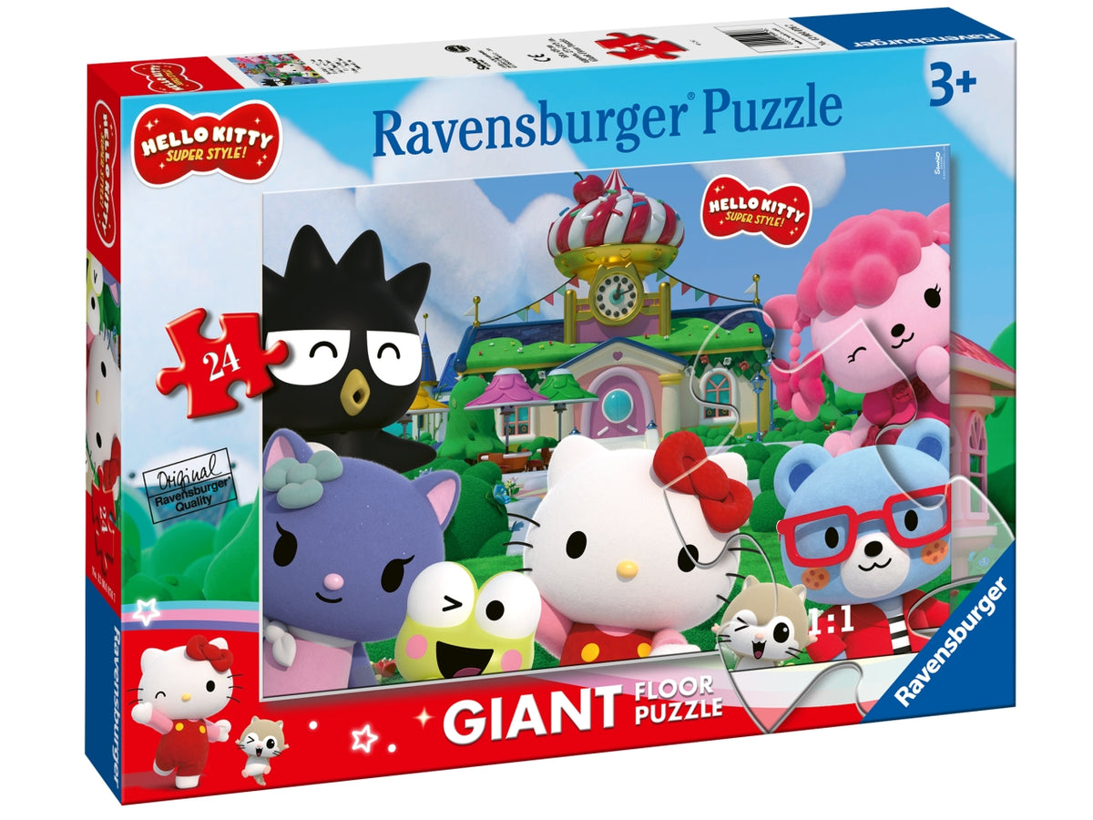 Puzzle Hello Kitty 24 Pezzi Giganti - Set Pavimento con Poster
