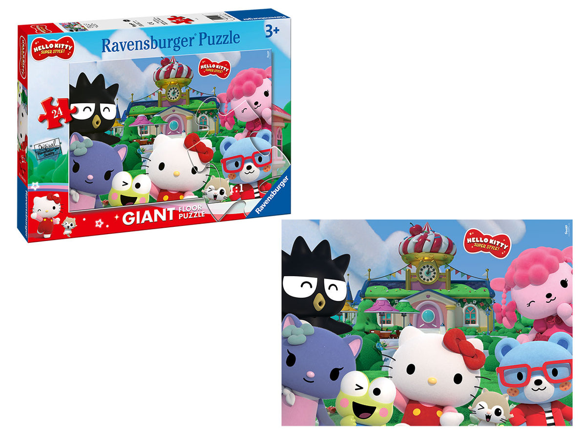 Puzzle Hello Kitty 24 Pezzi Giganti - Set Pavimento con Poster