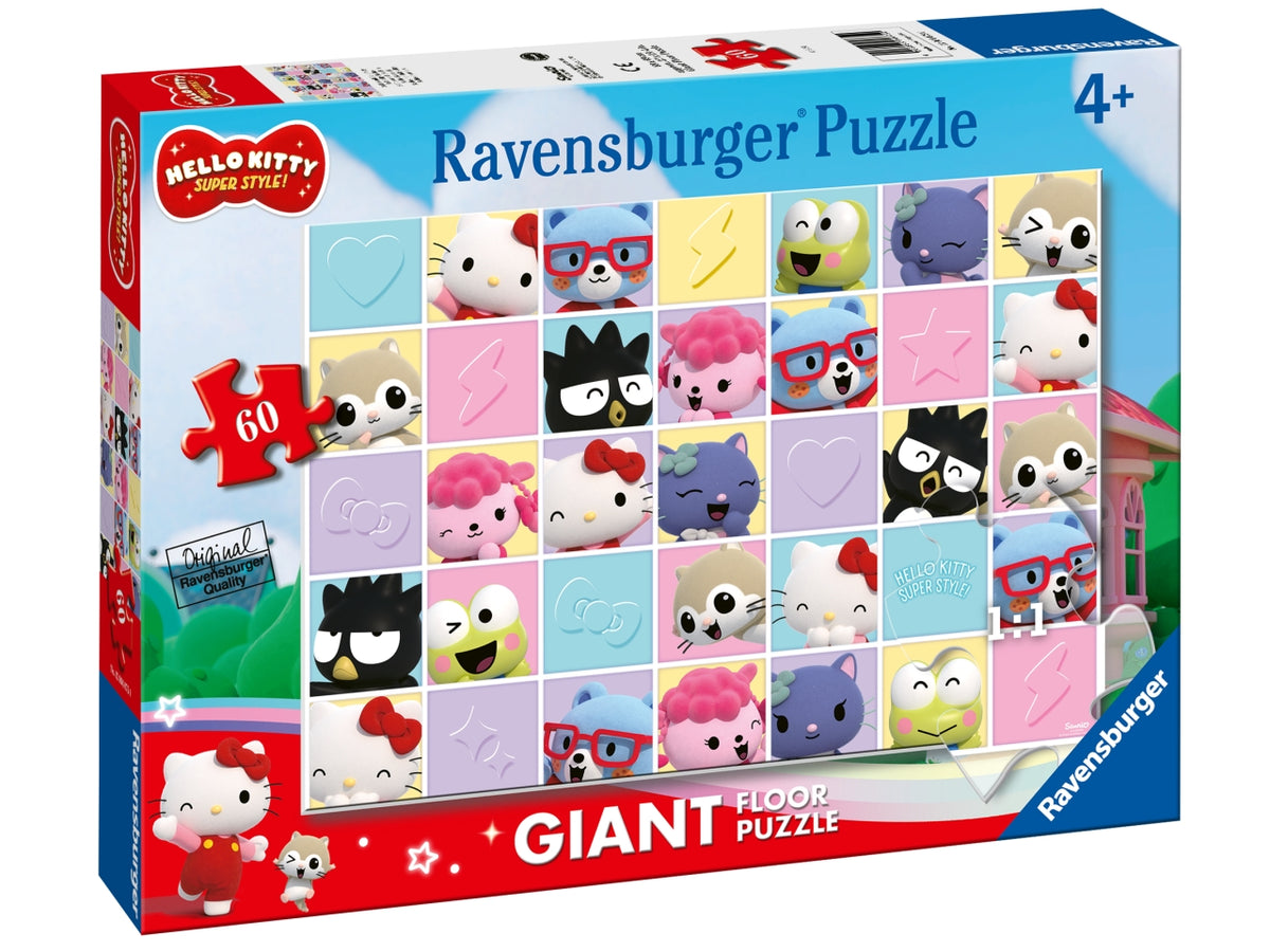 Puzzle Hello Kitty 60 Pezzi Giganti - Set con Pezzi Grandi - Ravensburger