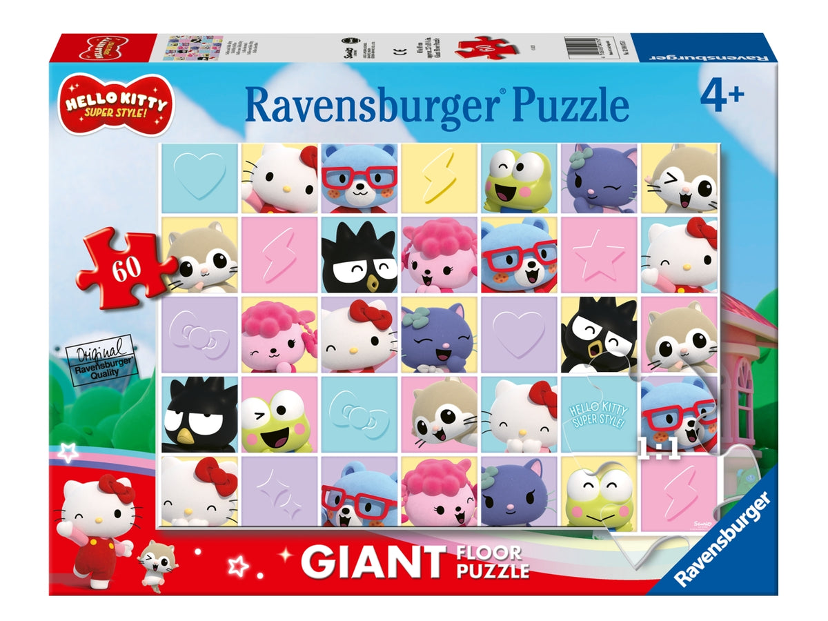 Puzzle Hello Kitty 60 Pezzi Giganti - Set con Pezzi Grandi - Ravensburger