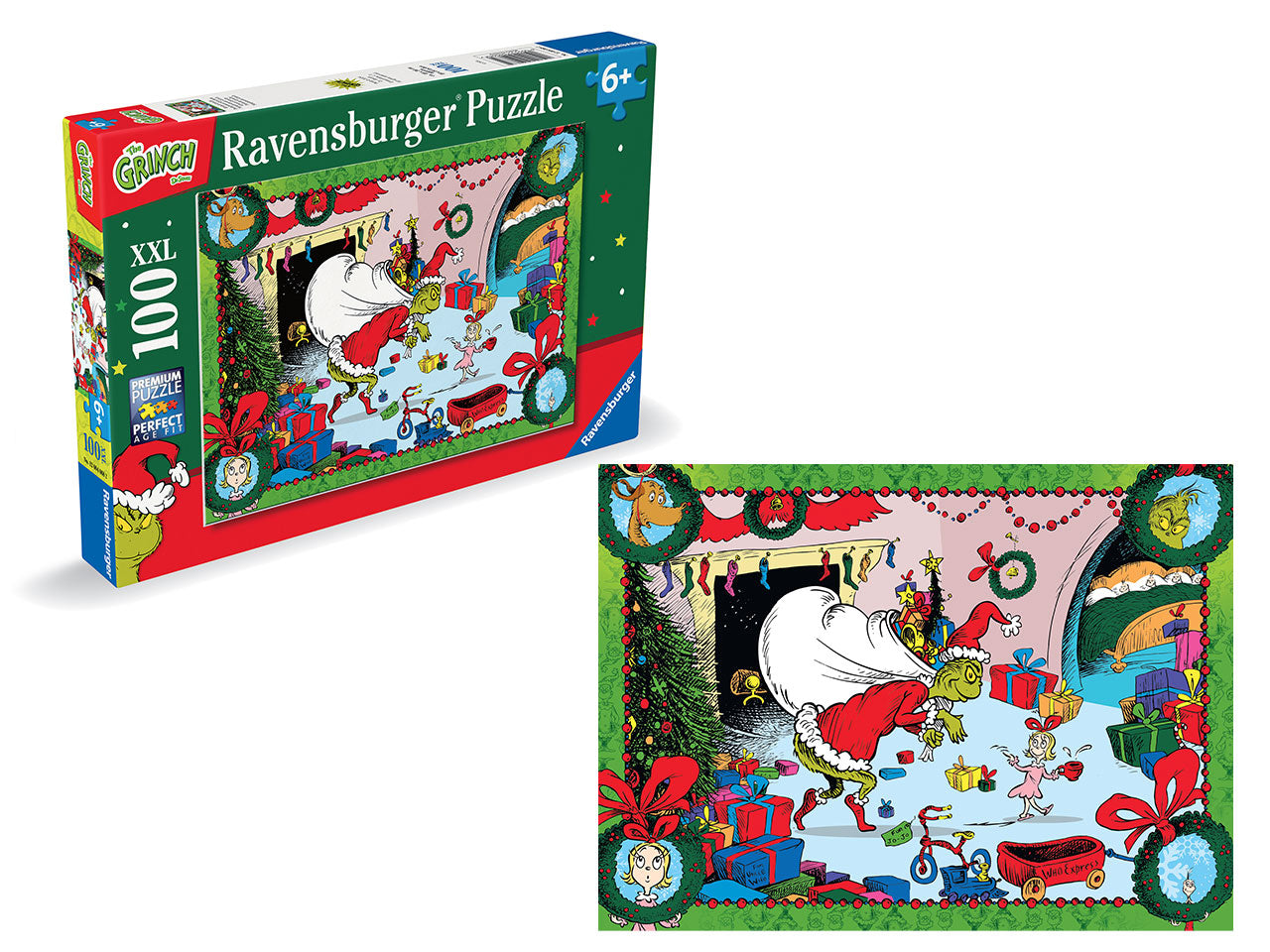 Puzzle Il Grinch 100 Pezzi XXL - Set con Pezzi Grandi - Ravensburger