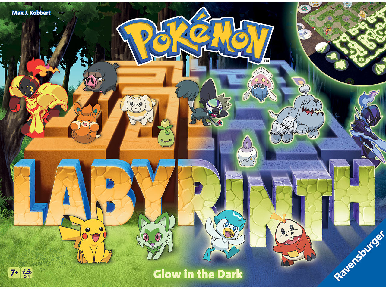 Pokemon Labyrinth Glow in the Dark - Gioco da Tavolo - Ravensburger