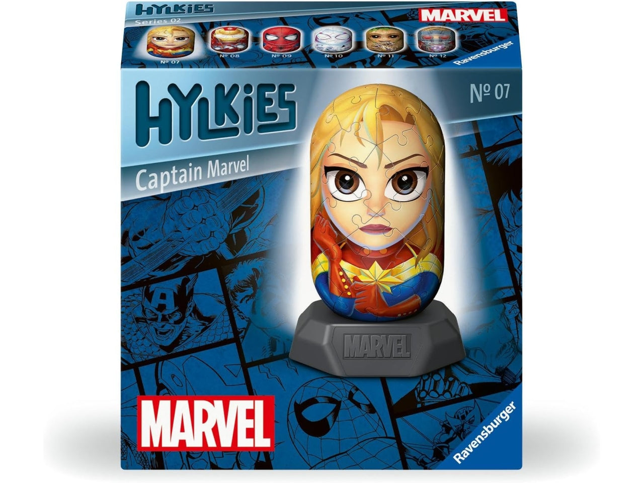 Puzzle 3D Marvel Avengers Captain Marvel 54 pezzi - Età consigliata 0+ | Ravensburger Hylkies