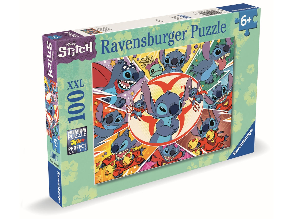 Puzzle XXL Disney Stitch, Idea Regalo per Bambini 6+ Anni, Gioco Educativo e Stimolante, 100 pezzi - Ravensburger